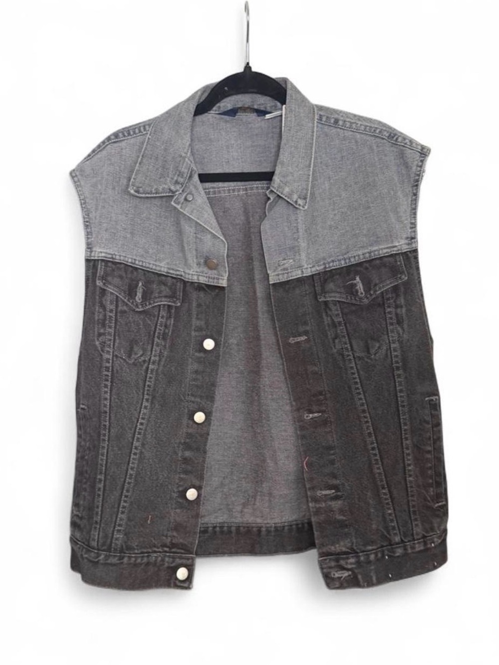 Rare Vintage 80s Wrangler Factory Original Two-Tone Sleeve Vest Men’s M